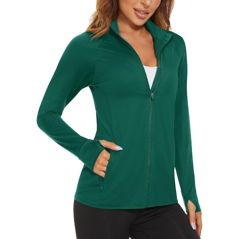 Women's UPF 50+ Lightweight Athletic Sun Protection Jacket Small